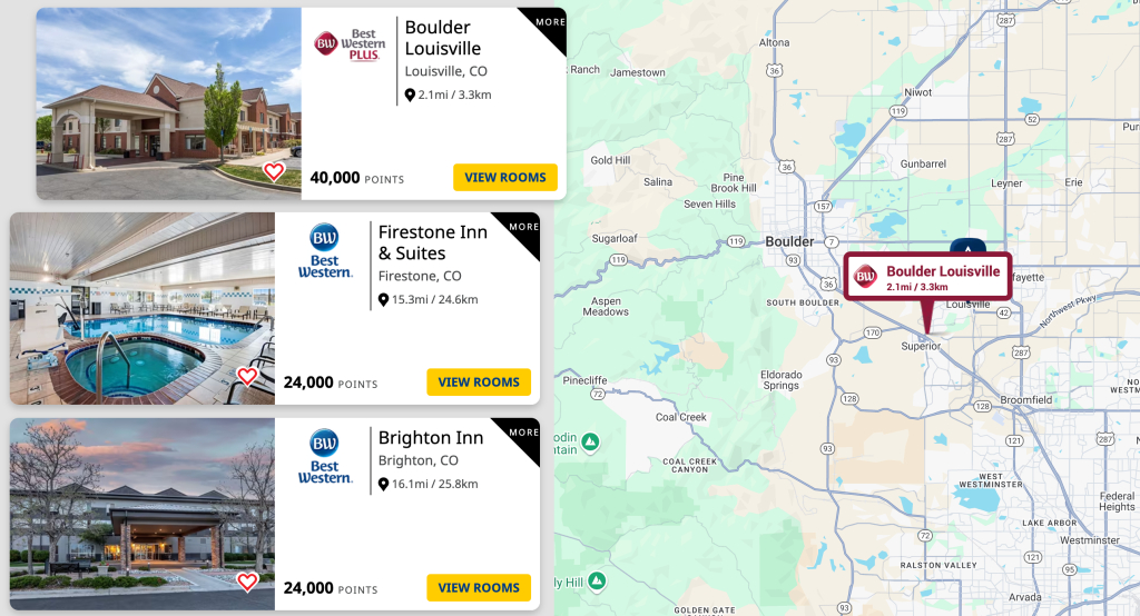 Best Western Rewards: How To Earn And Redeem Points, Elite Status | Map of Best Western Hotels in USA