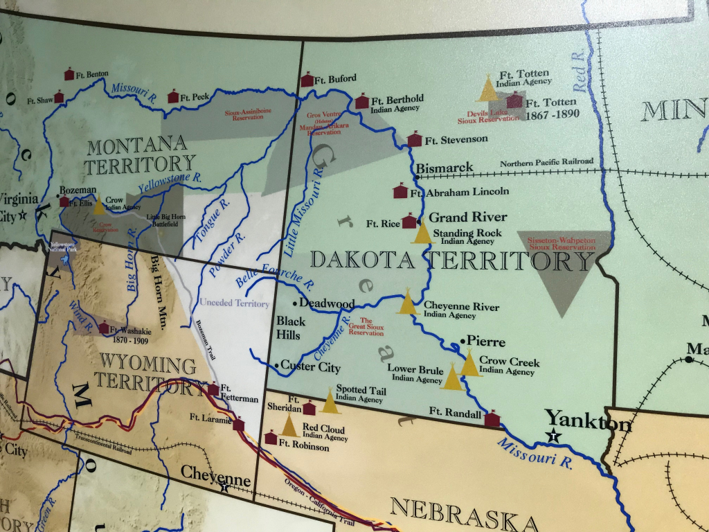 Bighorn And Little Bighorn Confluence | The Edge Of The Village | Battle Of Little Bighorn Map Usa