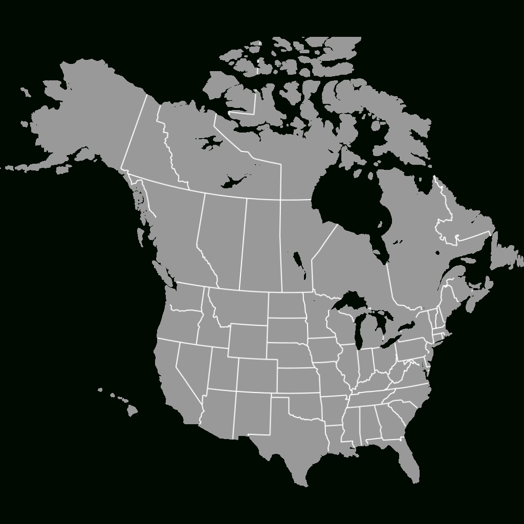 Blank Map Of Canada, Usa And Mexico — Ultimaps | Blank Map of USA and Canada