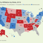 Blog   Ap Us Government And Politics | Political Party Map Of USA