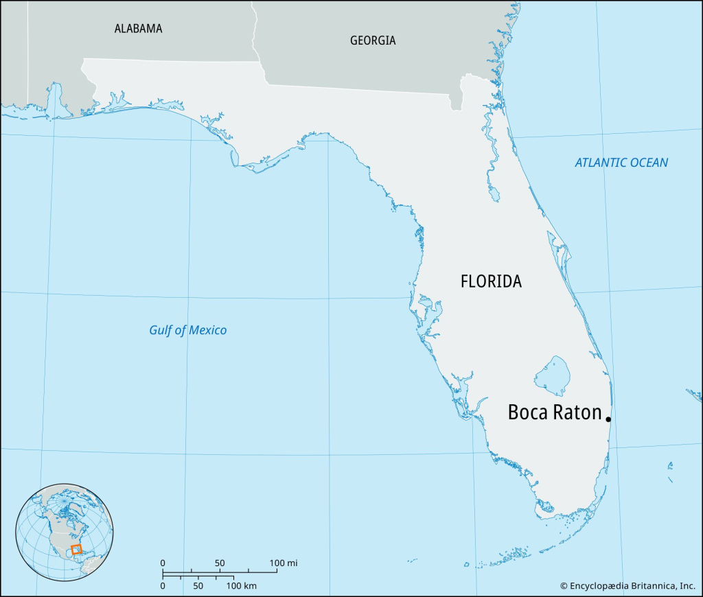 Boca Raton | Florida, Map, Population, &amp;amp; Facts | Britannica | Map of Boca Raton Florida USA