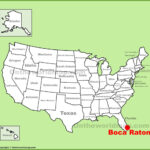 Boca Raton Location On The U.s. Map   Ontheworldmap | Map Of Boca Raton Florida Usa