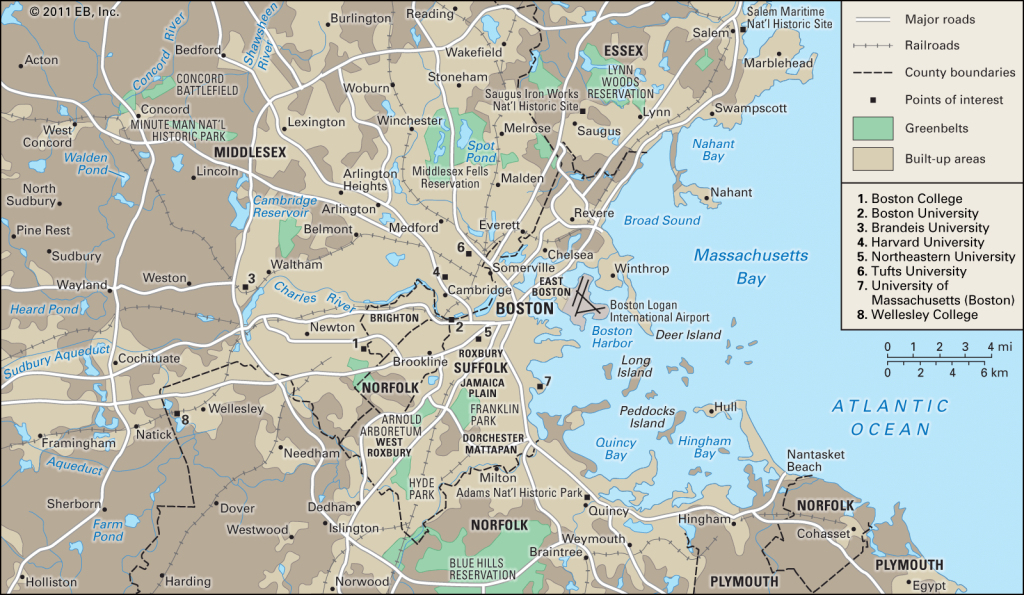 Boston | History, Population, Map, Climate, &amp;amp; Facts | Britannica | Map of Boston Area USA