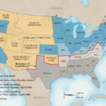 Boundary Between The United States And The Confederacy | Map Of Usa In Civil War