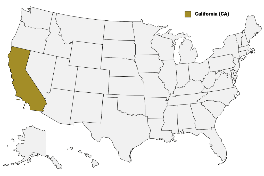 California Counties Map | Mappr | California on the Map of USA