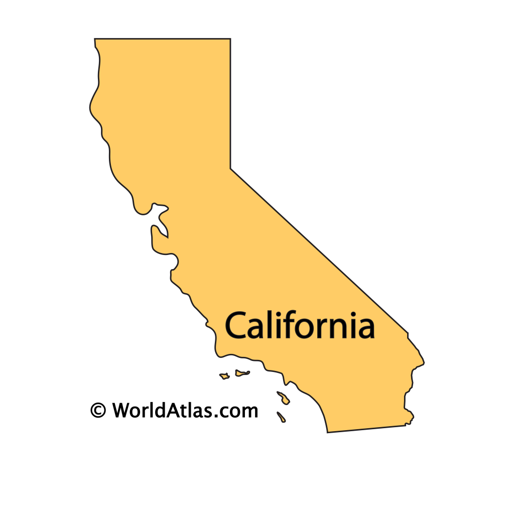 California Maps &amp;amp; Facts - World Atlas | Map of California State USA