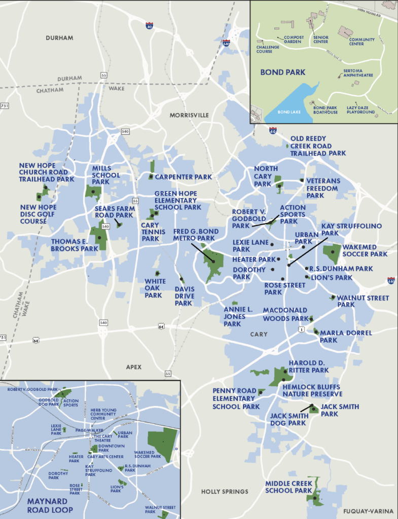Cary Nc: 10 Reasons People Love It {Updated 2023} - Harmony Realty | Map Of Cary North Carolina Usa