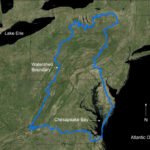 Chesapeake Bay Watershed Boundary, Usa | U.s. Geological Survey | Chesapeake Bay On Map Of USA