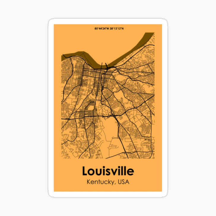 Louisville on Map of USA