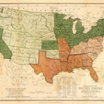 Civil War Map Reproduction. A General Map Of The United States | Civil War Map Of Usa