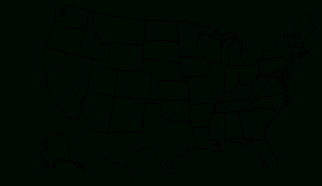 Collection Of Png Usa Outline. | Pluspng | Map Outline Of Usa Png