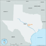 Colorado River | Texas, Map, & Facts | Britannica | Map Of Usa Colorado River