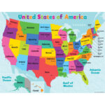 Colorful Usa Map Chartteacher Created Resources India | Ubuy | Map Of Map Of Usa