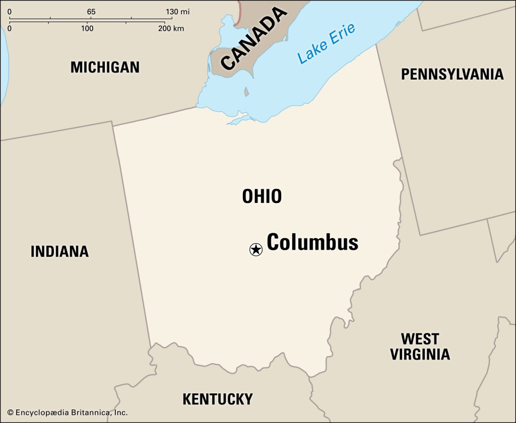 Columbus | History, Population, Map, &amp;amp; Facts | Britannica | Columbus Ohio On Map Of Usa
