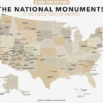 Complete List Of National Monuments (Printable Map +State) | Map Of National Monuments In Usa