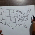 Correct Map Of Usa Drawnhand | How To Draw Map Of Usa