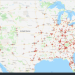 Cracker Barrel'S Old Country Store   Red Lion Data | Map Of Cracker Barrel Locations In USA
