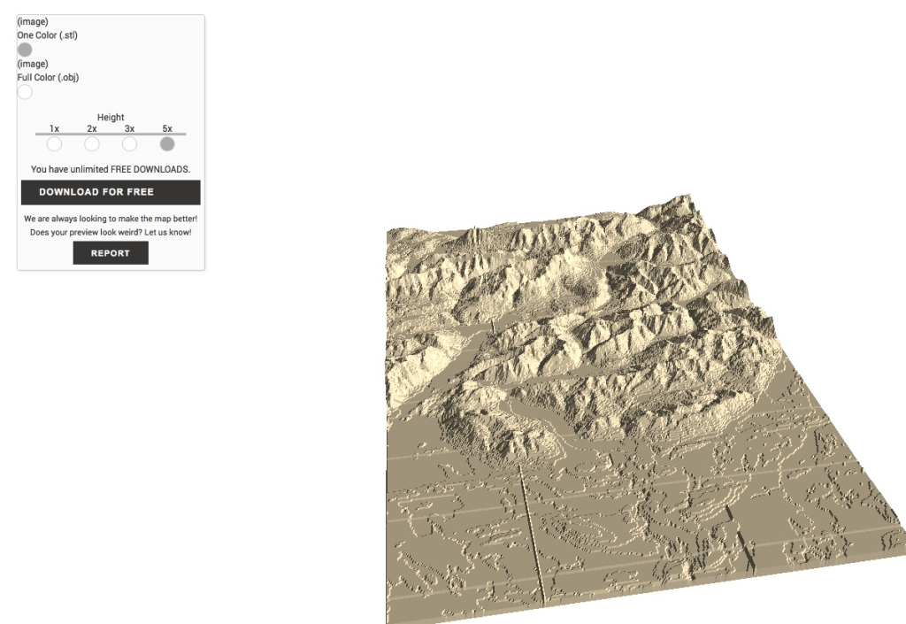 Create Your Own 3D Printed Topographical Map - Mini Mountain | Create 3D Lanscape Map Of Usa