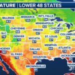 Current Temperatures Across The U.s. | Fox Weather | Current Temperature Map Of USA