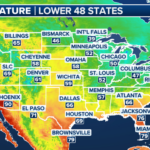 Current Temperatures Across The U.s. | Fox Weather | Temperature Map Of Usa Today
