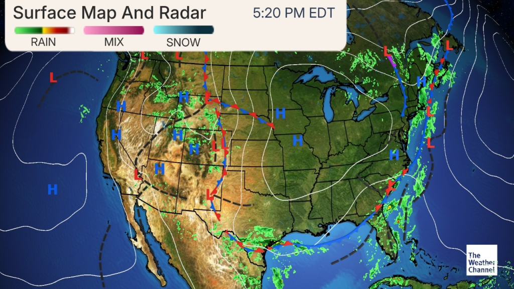 Current Us Forecast Map -- Weather | Weather Radar Map Of Usa