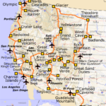 Datei:a Very Short Route Through All National Parks In The Western | Map Of Western Usa With National Parks