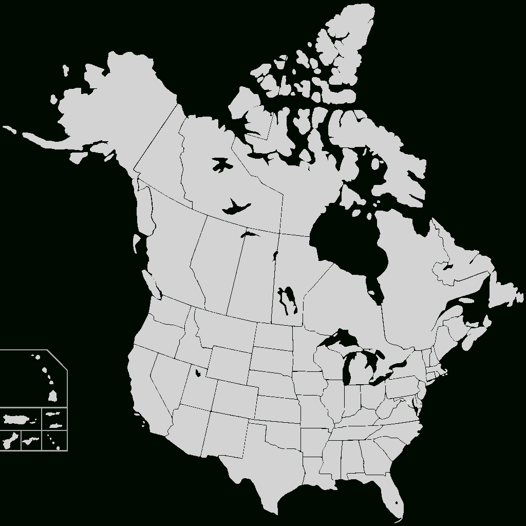Datei:blankmap-Usa-States-Canada-Provinces, Hi Closer.svg – Wikipedia | Map Of Canada And Usa