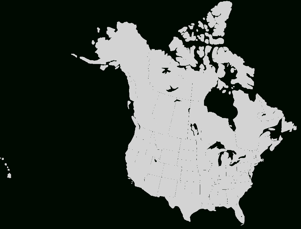 Datei:blankmap-Usa-States-Canada-Provinces.svg – Wikipedia | Map of USA and Canada with States and Provinces
