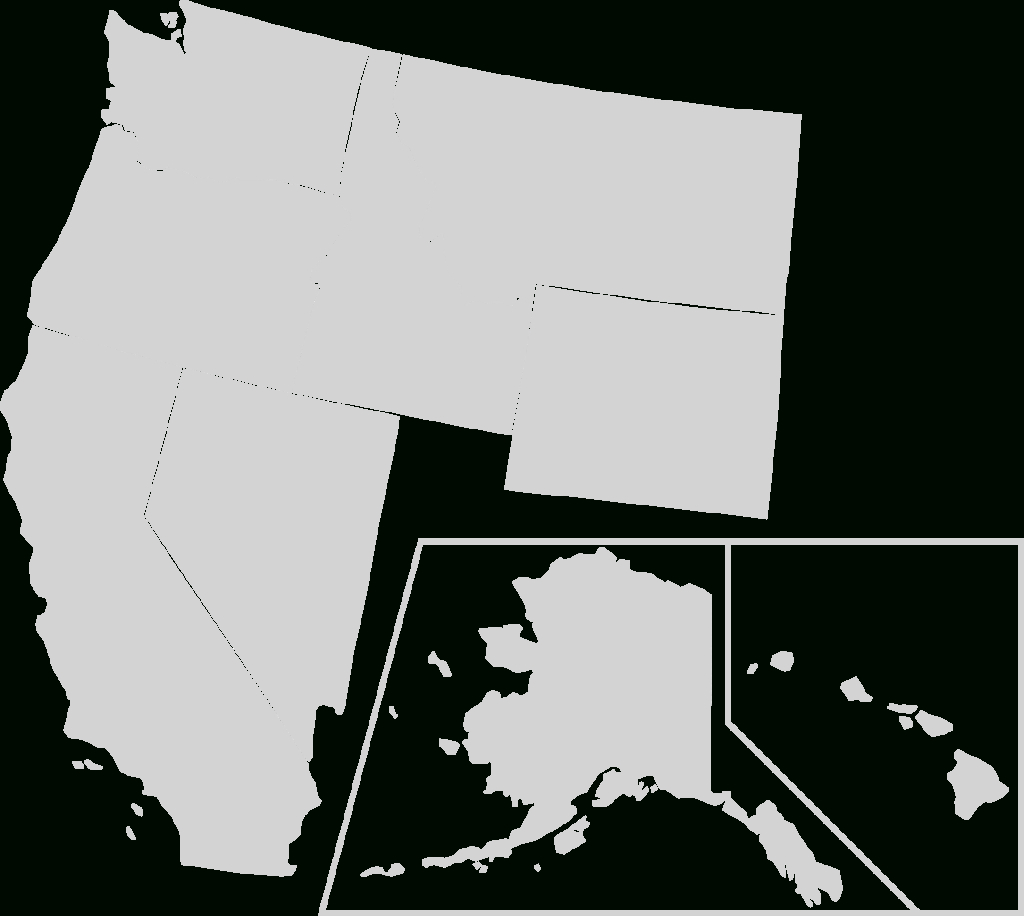 Datei:blankmap-Usa-States-West.svg – Wikipedia | Transparent Map of the West USA
