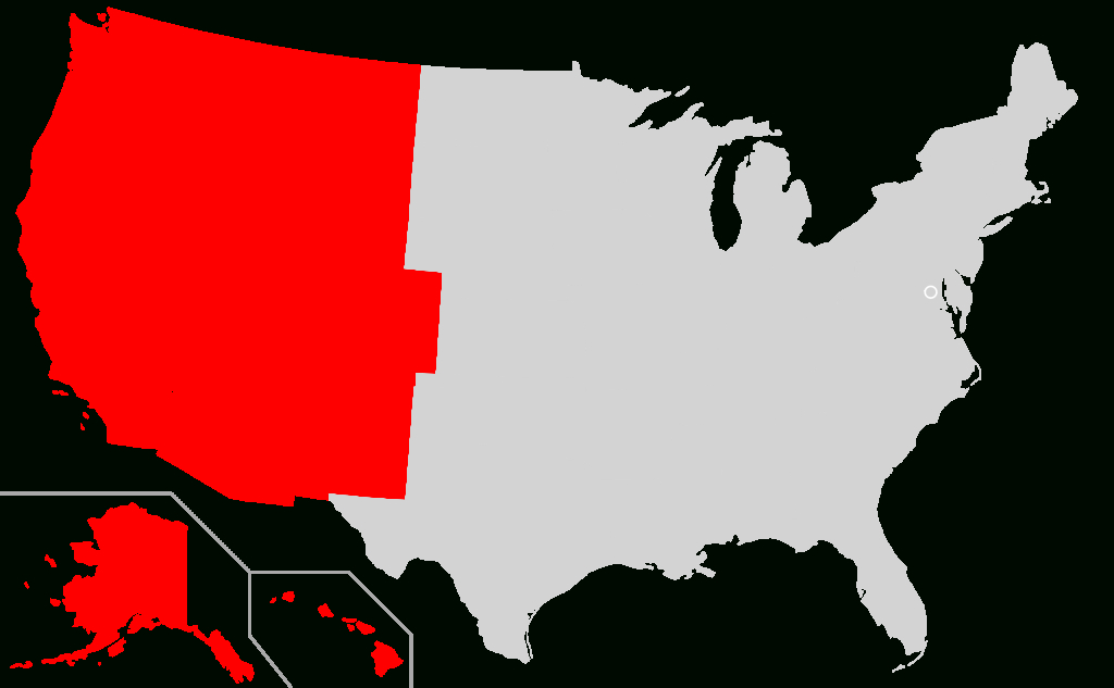 Datei:map Of The U.s., Highlighting The West.svg – Wikipedia | Transparent Map Of The West Usa