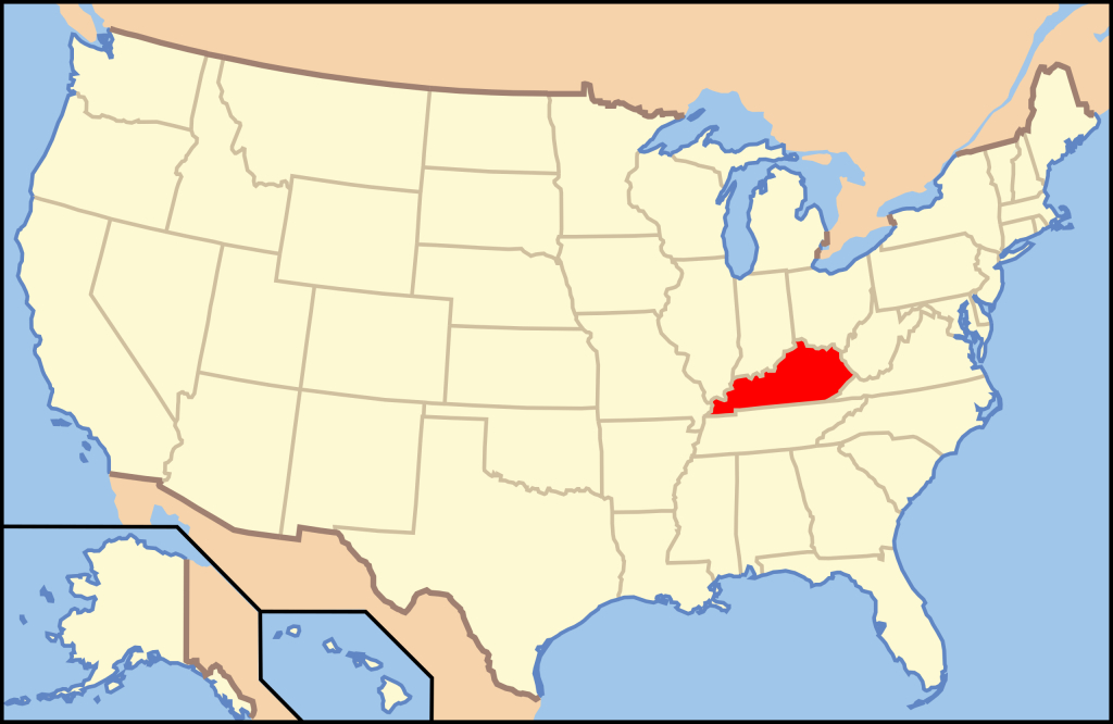 Datei:map Of Usa Ky.svg – Wikipedia | Kentucky on Map of USA