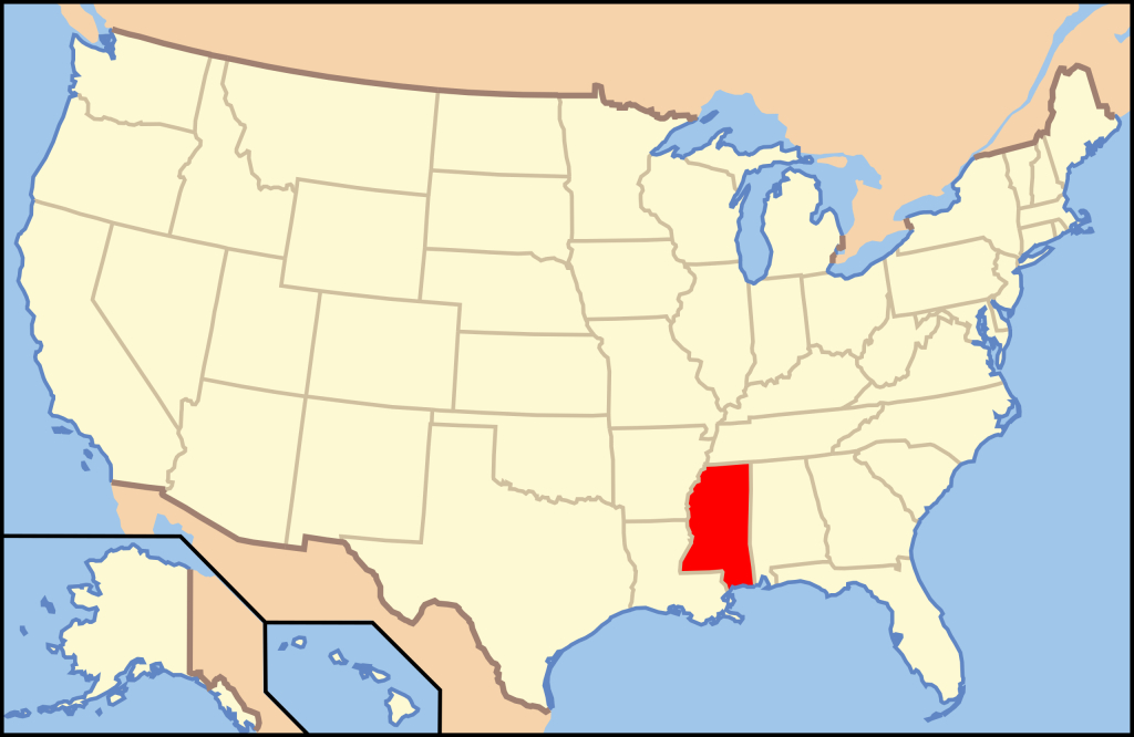 Datei:map Of Usa Ms.svg – Wikipedia | Mississippi on Map of USA