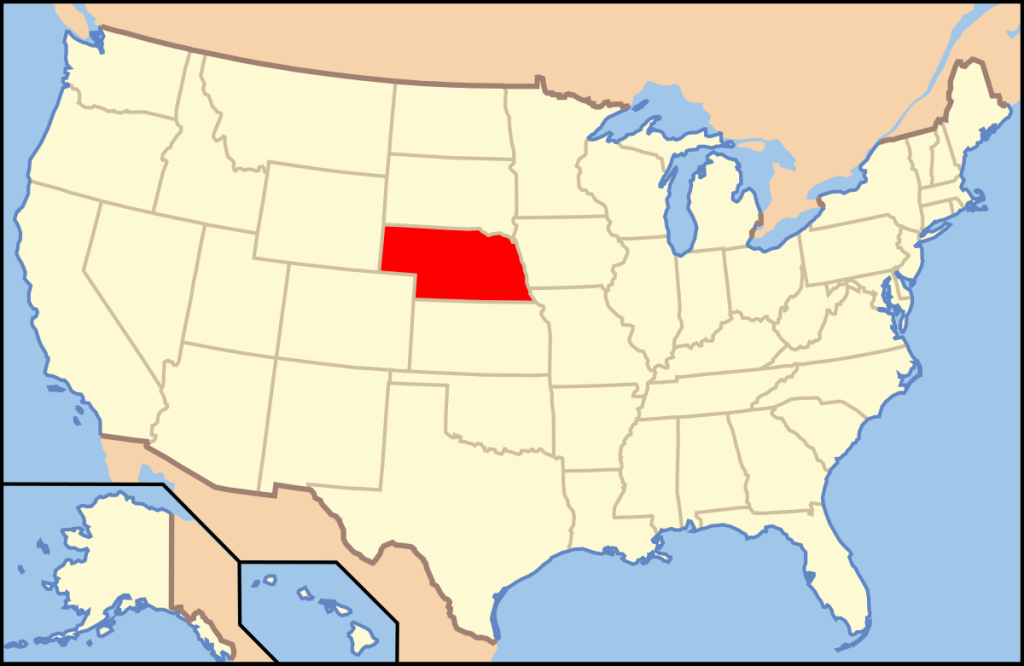 Datei:map Of Usa Ne.svg – Wikipedia | Nebraska on Map of USA