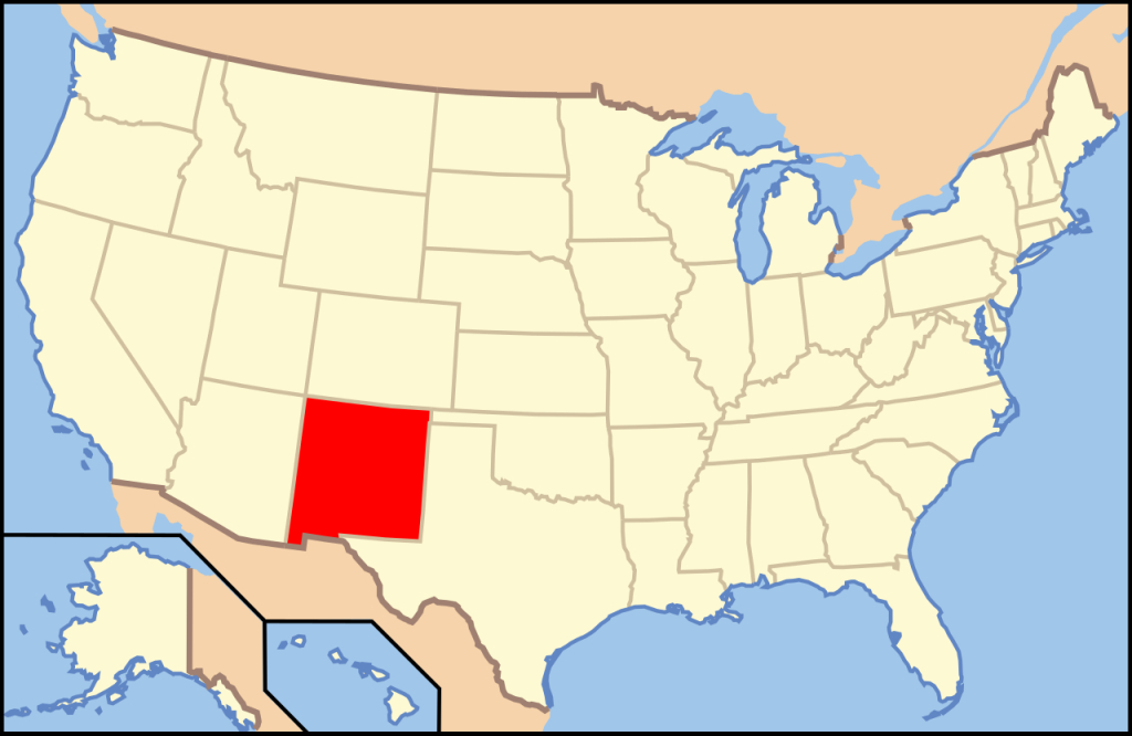 Datei:map Of Usa Nm.svg – Wikipedia | New Mexico on Map of USA