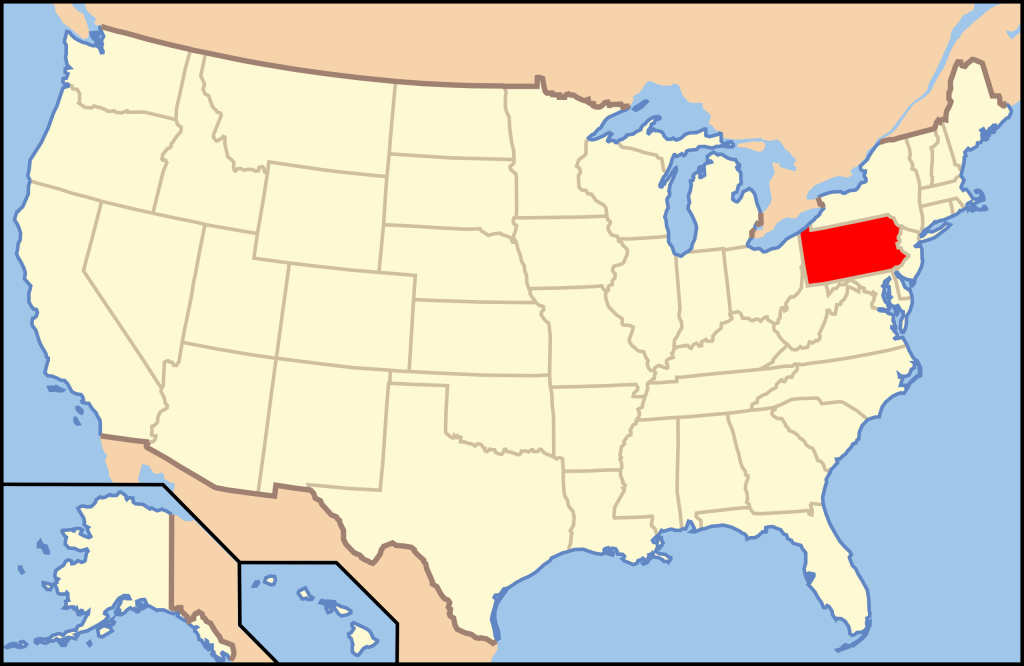 Datei:map Of Usa Pa.svg – Wikipedia | Pa on Map of USA