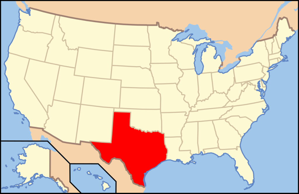 Datei:map Of Usa Tx.svg - Alemannische Wikipedia | Texas on the Map of USA