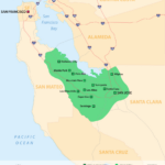 Datei:map Silicon Valley Cities – Wikipedia | Silicon Valley On Map Of Usa