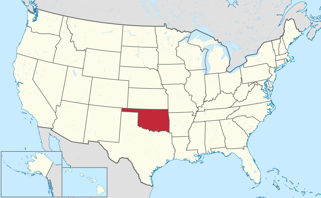 Datei:oklahoma In United States.svg – Wikipedia | Oklahoma City Map Of Usa