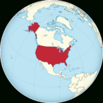 Datei:united States On The Globe (North America Centered).Svg | Map Of Usa On Globe