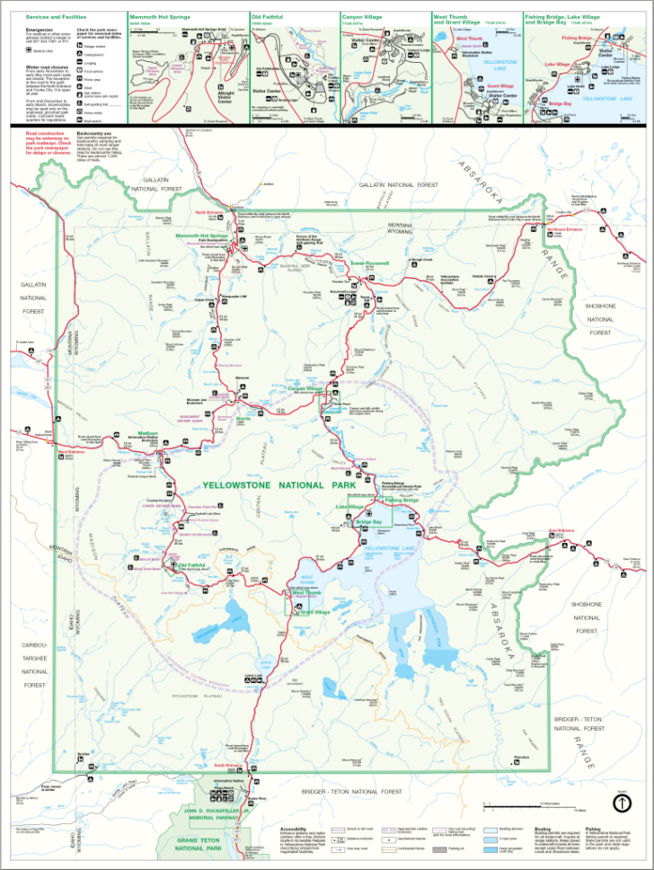 Yellowstone on Map of USA