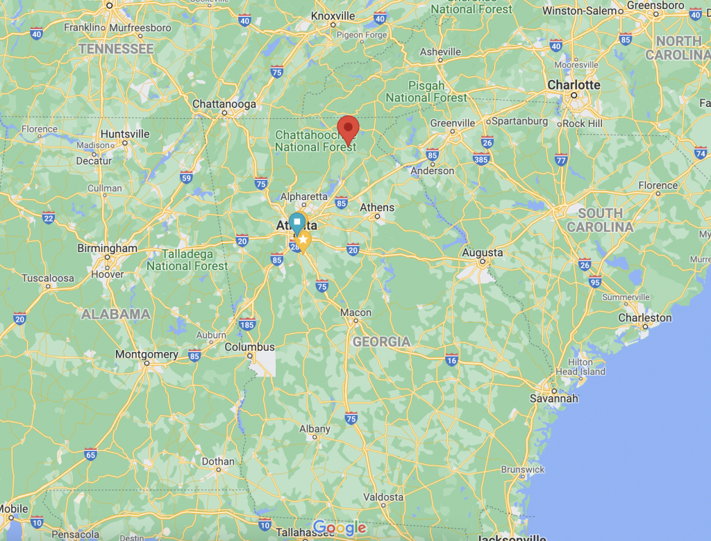 Day Trip To Helen And Anna Ruby Falls — Roaming With The Robertsons | Map Of Helen Georgia Usa