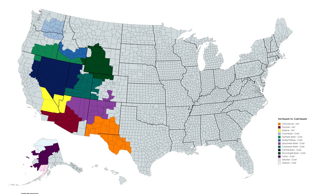 Deserts Of The Us Map - Big Bend Chat | Deserts Of The Usa Map