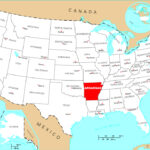 Detailed Location Map Of Arkansas State. Arkansas State Detailed | Arkansas On Map Of USA