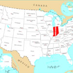 Detailed Location Map Of Indiana State. Indiana State Detailed | Indiana On Map Of USA
