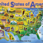 Detailed Tourist Illustrated Map Of The United States Of America | Tourist Map Of East Coast Usa