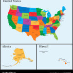 Detailed Usa Map   Alaska & Hawaii Royalty Free Vector | Printable Map Of Usa With Alaska And Hawaii