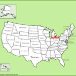 Detroit Location On The U.s. Map   Ontheworldmap | Detroit On Map Of Usa