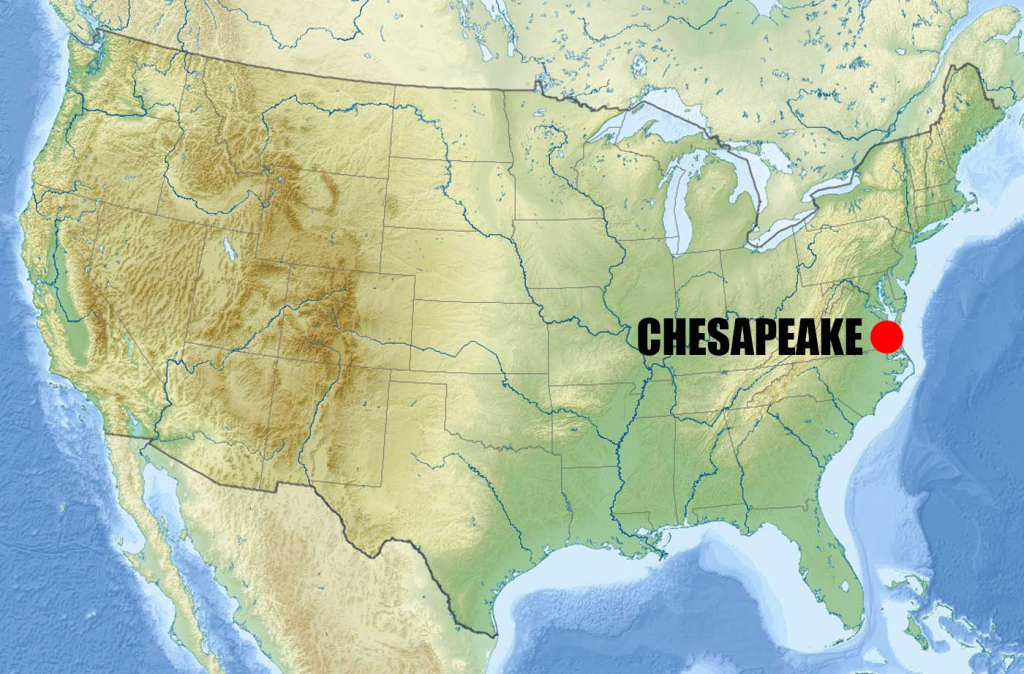 Discovering Chesapeake: A Gem In Virginia&amp;#039;S Crown - Guide Of The World | Chesapeake Bay On Map Of Usa