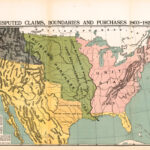 Disputed Claims, Boundries And P 1803 1819Urchases | Library Of | Map Of USA In 1803