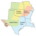 Earth Science Of The South Central United States — Earth@Home | Map Of South Central USA